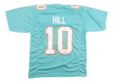 Tyreek Hill Miami Signed Teal Football Jersey BAS