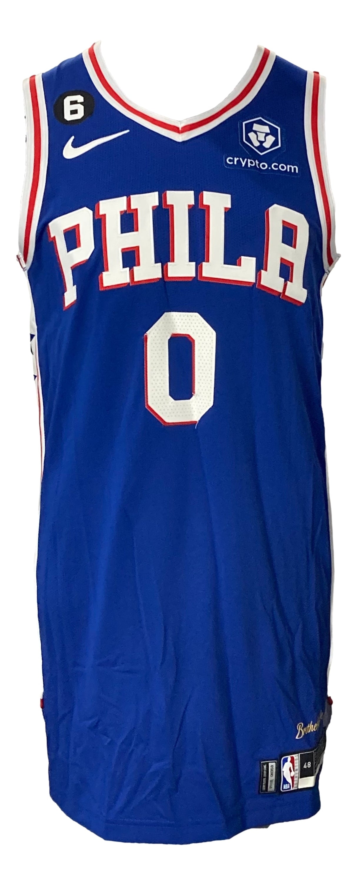 Tyrese Maxey Philadelphia 76ers Game Used Jersey May 11 23 Vs Celtics Fanatics