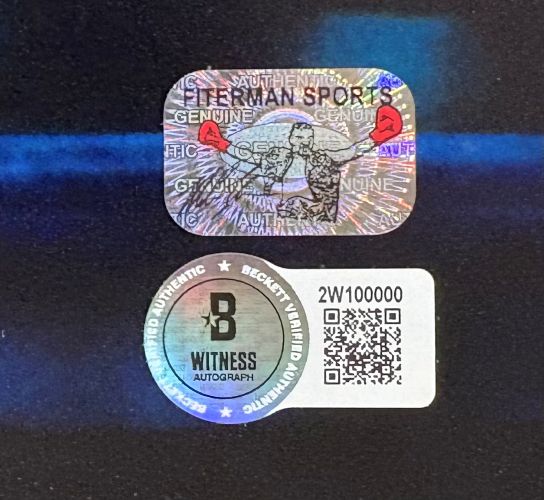 Mike Tyson Signed To Left 16x20 Boxing Stare Photo BAS