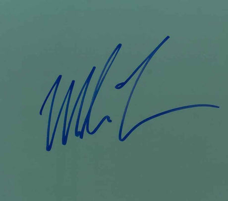 Mike Tyson Signed in Blue Framed 16x20 Punch Out Boxing Photo w/Controller JSA