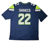 Rashid Shaheed Autographed Seattle Seahawks Navy Nike Game Jersey Beckett Witnessed