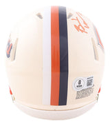 Brian Urlacher Signed Chicago Bears Retro Mini Speed Helmet HOF 18 BAS