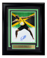 Usain Bolt Signed Framed 8x10 Olympic Track Legend Photo JSA AZ02976