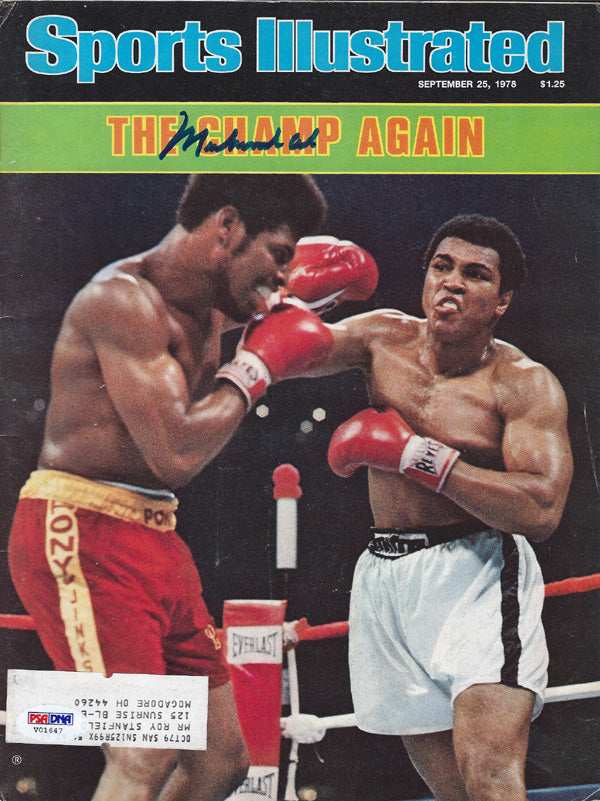 Muhammad Ali Autographed Sports Illustrated Magazine PSA/DNA #V01647
