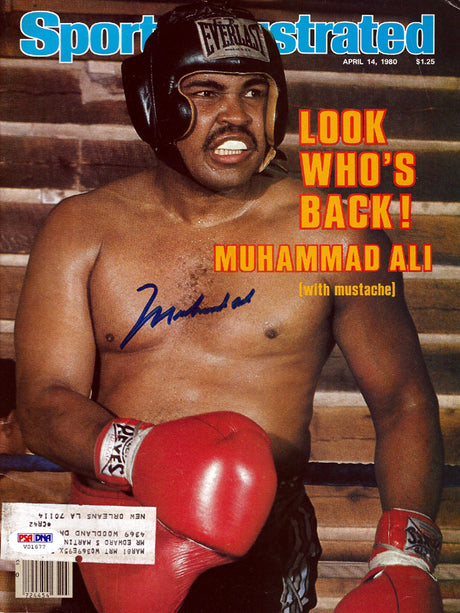 Muhammad Ali Autographed Sports Illustrated Magazine PSA/DNA #V01677