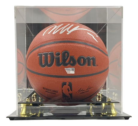 Victor Wembanyama Spurs Signed Authentic Wilson I/O Basketball Fanatics w/ Case - Sports Integrity