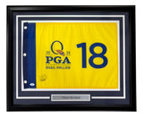 Viktor Hovland Signed Framed 2025 PGA Championship Golf Flag JSA
