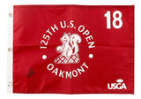 Viktor Hovland Signed 2025 US Open Golf Flag JSA