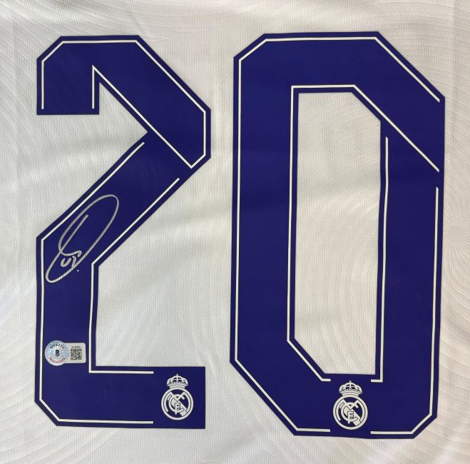 Vinicius Junior Signed Real Madrid Adidas Soccer Jersey BAS