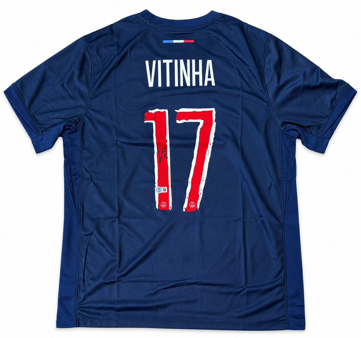 Vitinha Signed PSG Nike Soccer Jersey BAS