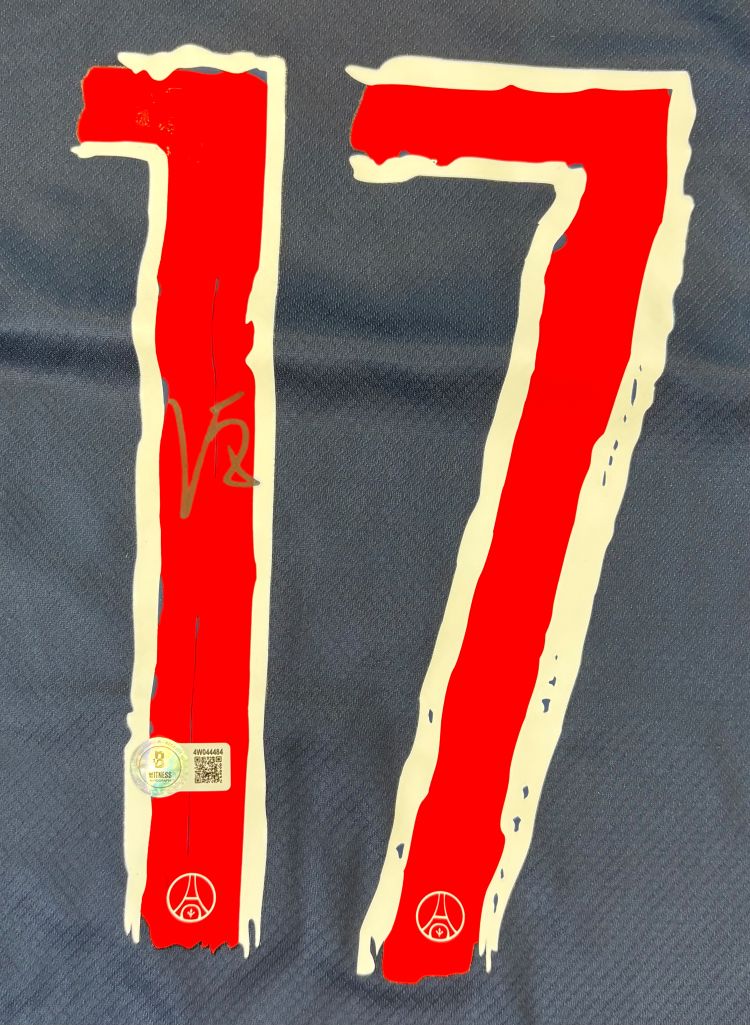 Vitinha Signed PSG Nike Soccer Jersey BAS