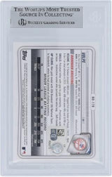 Anthony Volpe Signed 2020 Bowman Draft #BD178 Yankees Rookie Card BAS Witnessed