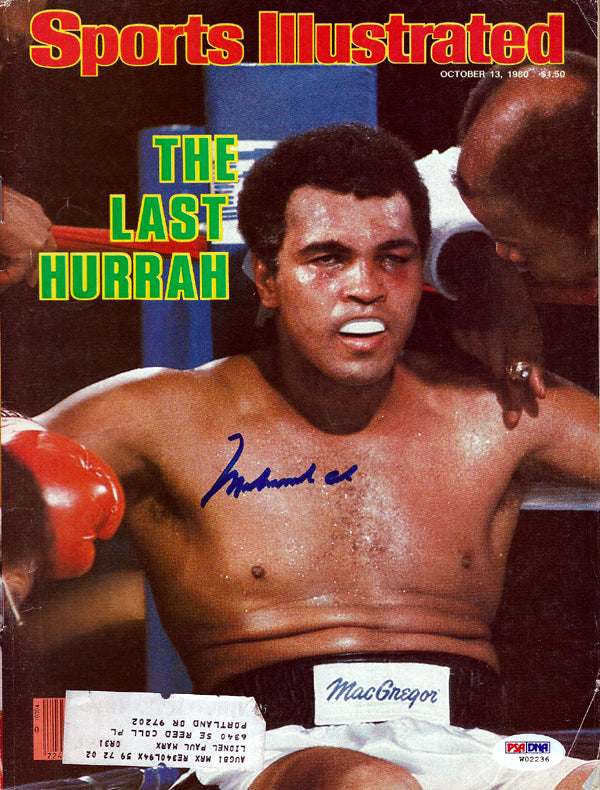 Muhammad Ali Autographed Sports Illustrated Magazine PSA/DNA #W02236