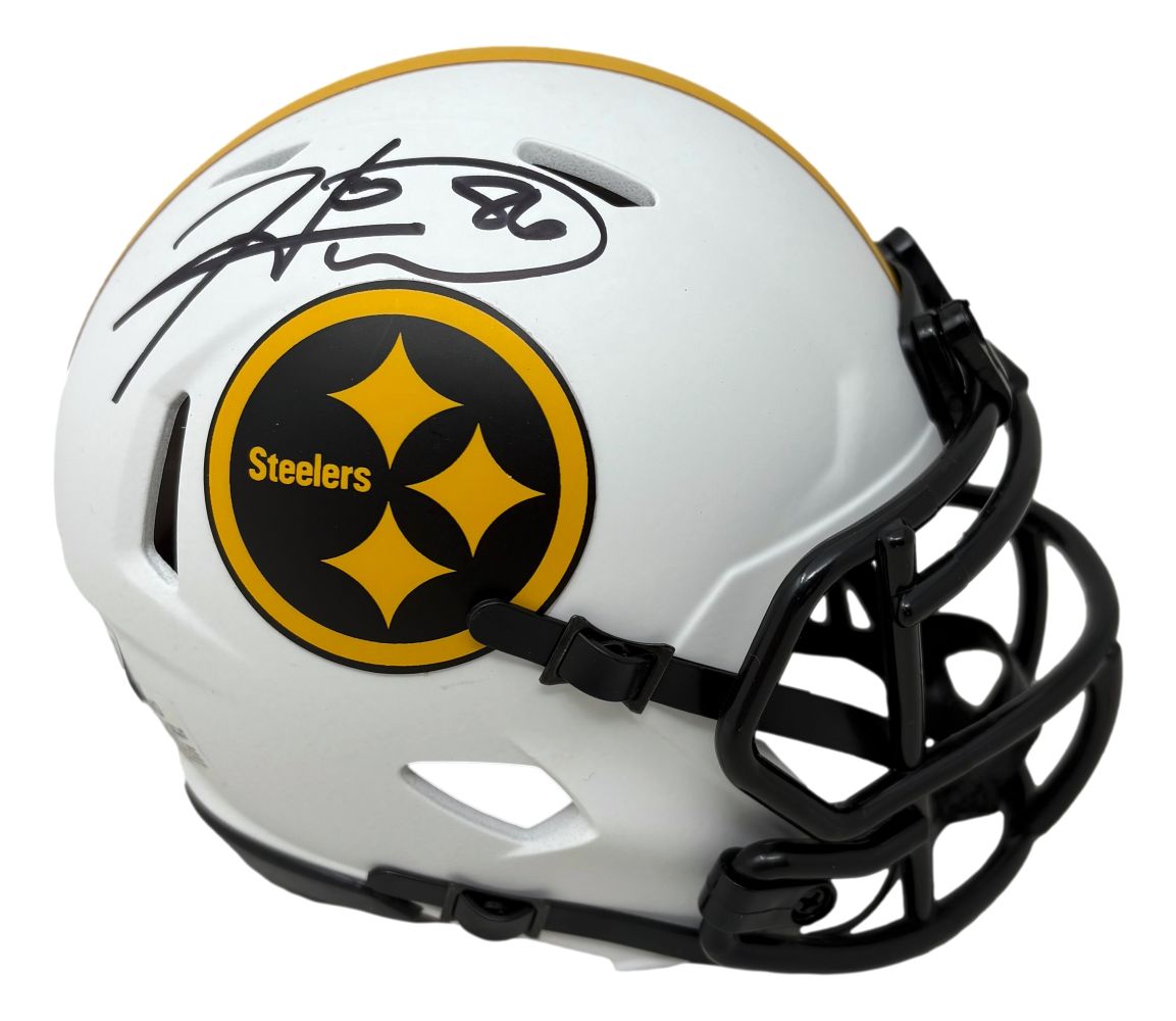 Hines Ward Signed Pittsburgh Steelers Lunar Eclipse Mini Speed Helmet BAS