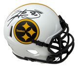 Hines Ward Signed Pittsburgh Steelers Lunar Eclipse Mini Speed Helmet BAS