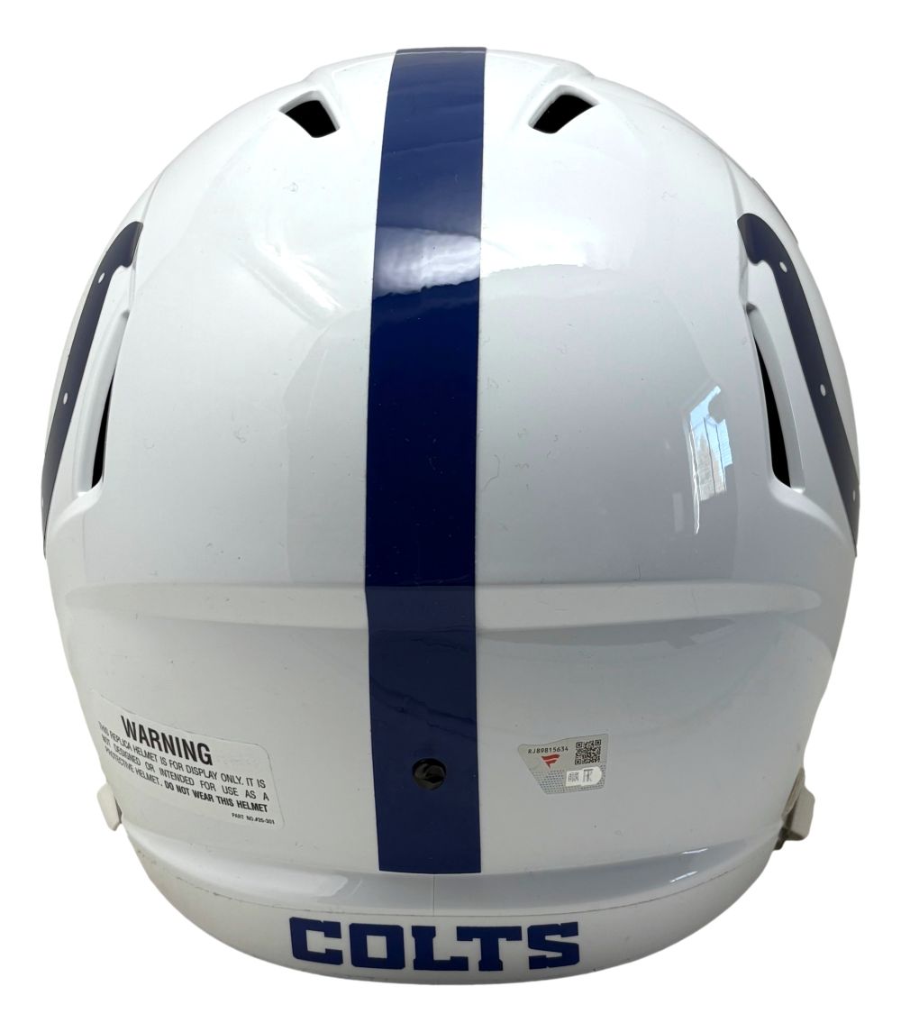 Tyler Warren Signed Indianapolis Colts FS Speed Replica Helmet Fanatics w/ Case