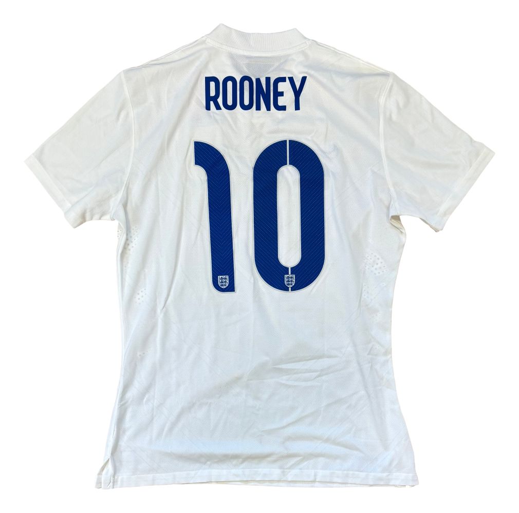 Wayne Rooney Game Used 2014 England Nike Soccer Jersey Memorabilia Expert LOA