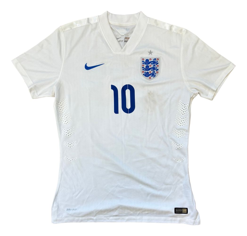 Wayne Rooney Game Used 2014 England Nike Soccer Jersey Memorabilia Expert LOA