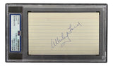 Whitey Ford New York Yankees Signed In Blue Index Card PSA/DNA