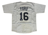 Whitey Ford New York Signed Gray Baseball Jersey PSA/DNA