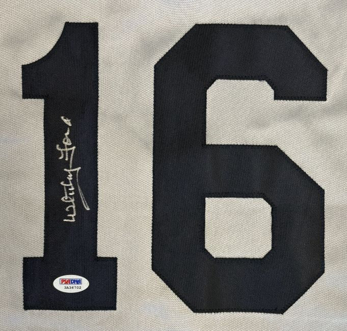Whitey Ford New York Signed Gray Baseball Jersey PSA/DNA