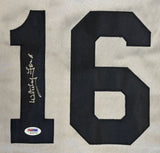 Whitey Ford New York Signed Gray Baseball Jersey PSA/DNA