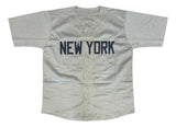 Whitey Ford New York Signed Gray Baseball Jersey HOF 74 Inscribed Tristar