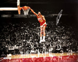 Dominique Wilkins Signed 16x20 Atlanta Hawks Spotlight Dunk PSA/DNA