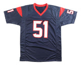 Will Anderson Houston Signed Navy Football Jersey BAS