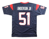Will Anderson Houston Signed Navy Football Jersey BAS