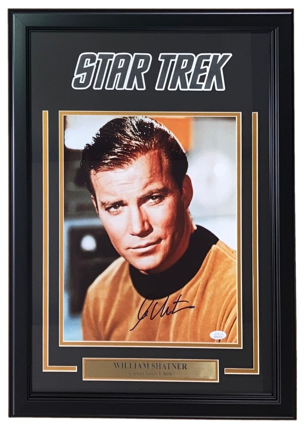 William Shatner Signed Framed 11x14 Star Trek Close Up Photo JSA ITP
