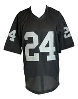 Willie Brown Oakland Signed Black Football Jersey HOF 84 PSA/DNA