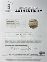 Willie Mays San Francisco Giants Signed Official NL Baseball BAS AE65402