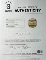 Willie Mays San Francisco Giants Signed Official NL Baseball BAS AE65408
