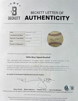 Willie Mays San Francisco Giants Signed Official NL Baseball BAS AE65413