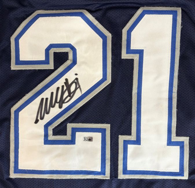 Willis McGahee Buffalo Signed Navy Blue Football Jersey Sports Integrity