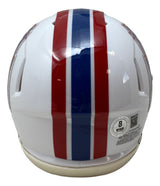 Warren Moon Signed Houston Oilers Mini Speed Helmet HOF 06 Inscribed BAS w/ Case