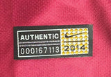Xavi Signed Barcelona 2014/15 Nike Soccer Jersey BAS