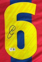 Xavi Signed Barcelona 2010/11 Nike Soccer Jersey BAS