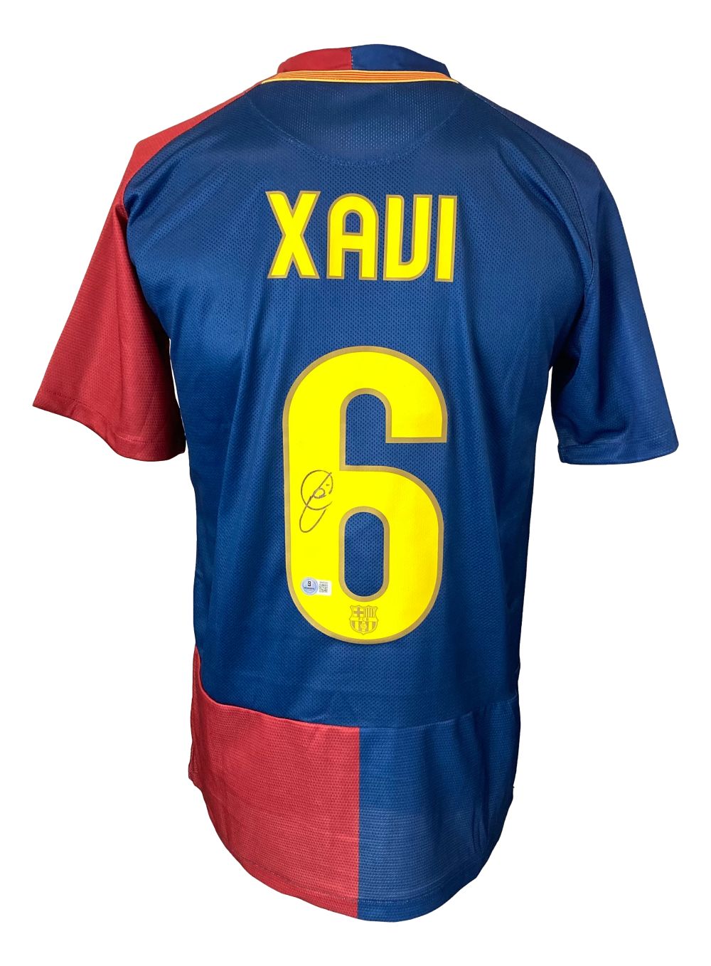 Xavi Signed Barcelona Nike 2009 UEFA Champions League Soccer Jersey BAS
