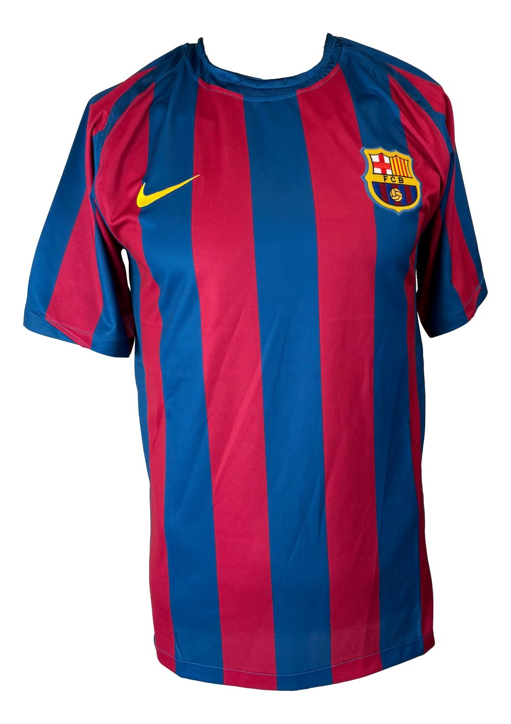 Xavi Signed Barcelona Nike Soccer Jersey 2 BAS