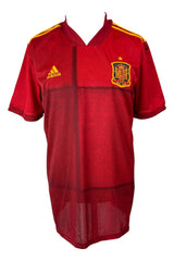 Xavi Signed Spain Adidas Soccer Jersey BAS