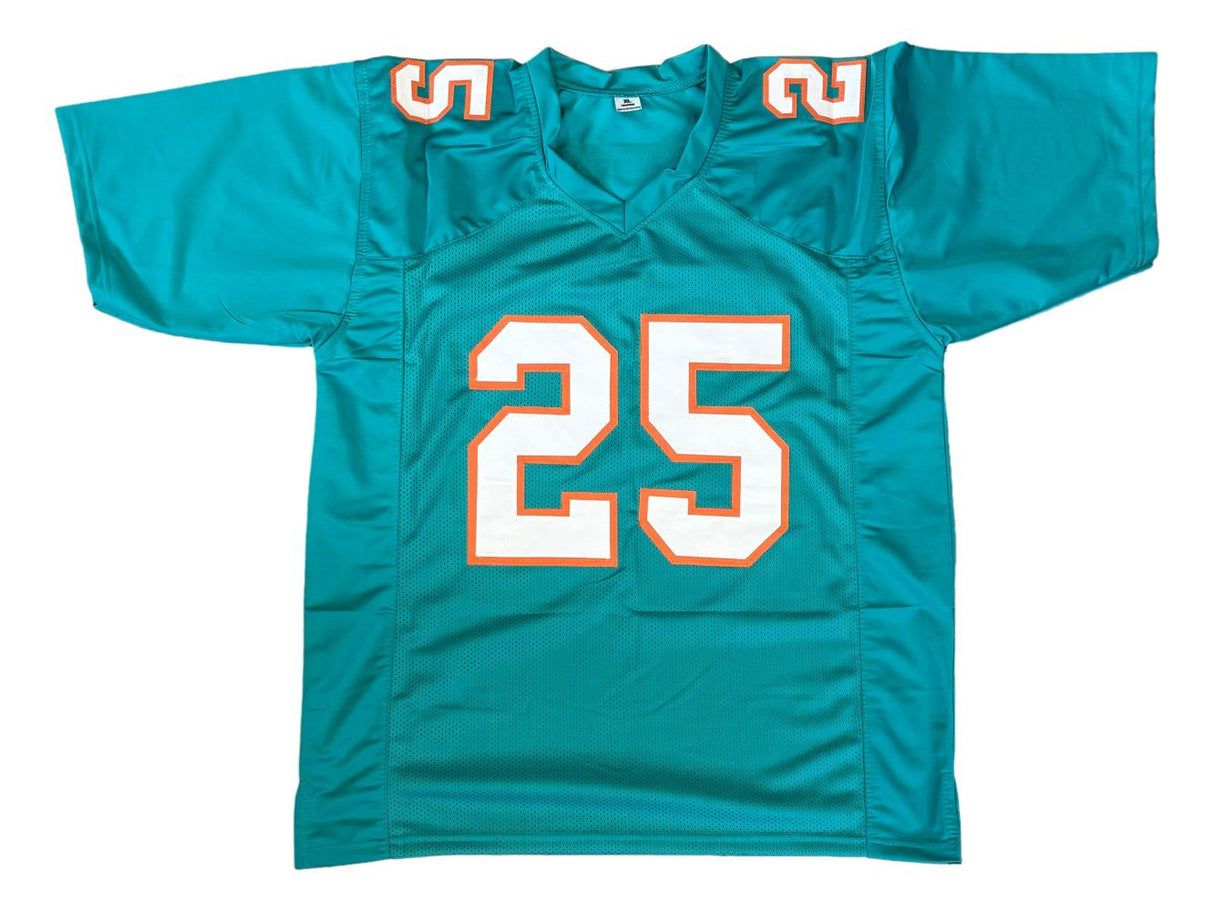 Xavien Howard Miami Signed Teal Football Jersey JSA Hologram