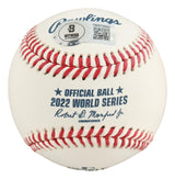 Yordan Alvarez Houston Astros Signed 2022 World Series Baseball 22 WS Champ BAS