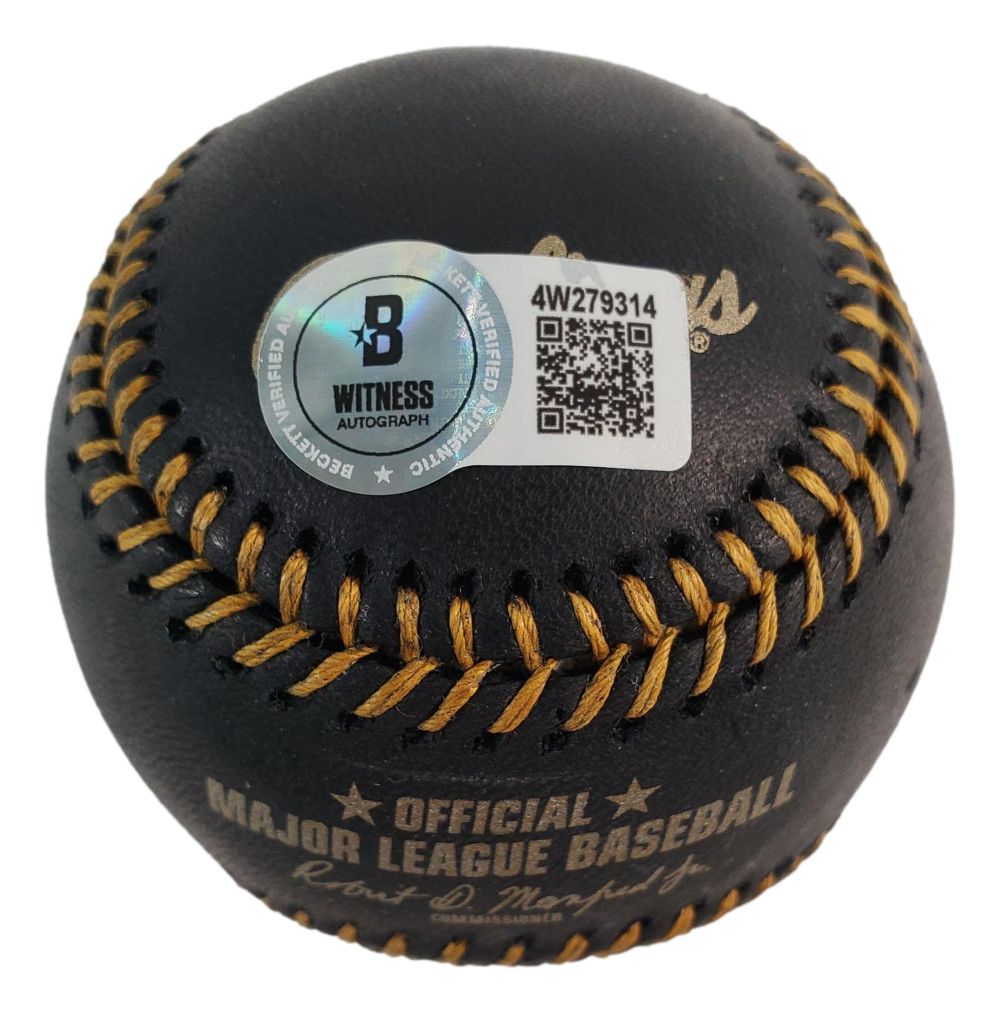 Yordan Alvarez Astros Signed Official Black Leather MLB Baseball 2019 AL ROY BAS