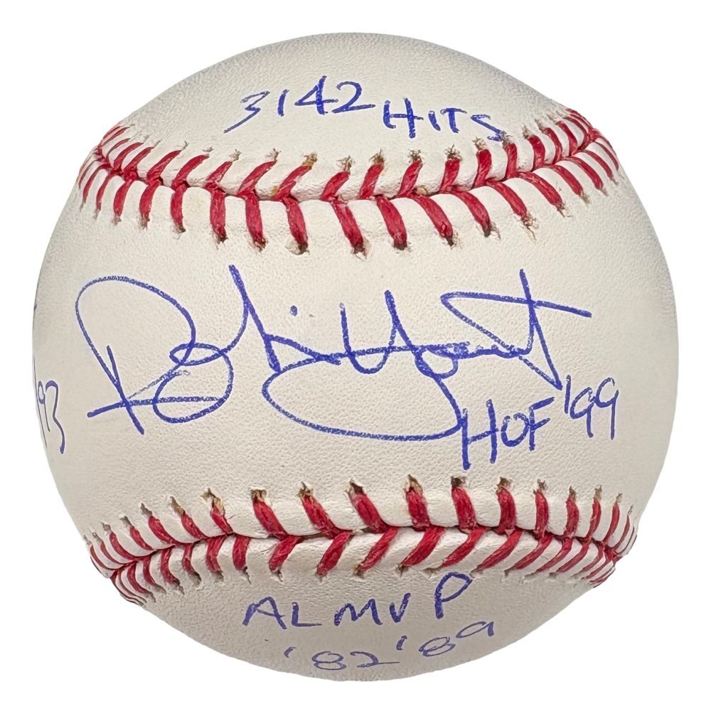 Robin Yount Brewers Signed Official MLB Baseball w/ 4 Inscriptions JSA