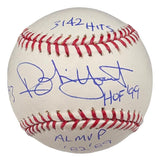 Robin Yount Brewers Signed Official MLB Baseball w/ 4 Inscriptions JSA