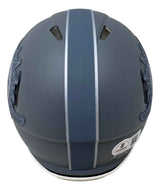 Zach Thomas Signed Miami Dolphins Slate Mini Speed Helmet BAS