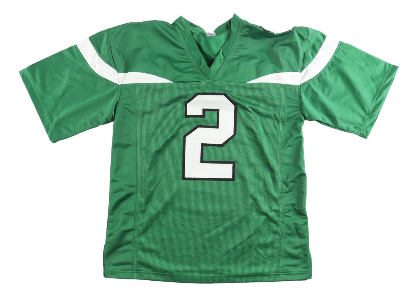 Zach Wilson New York Signed Green Football Jersey BAS