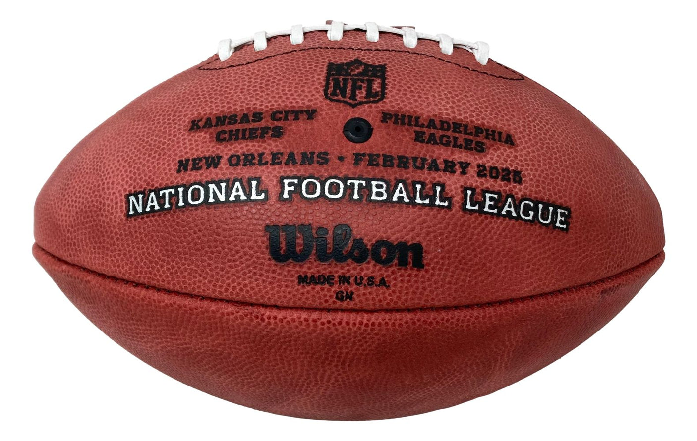 Zack Baun Philadelphia Eagles Signed Wilson NFL Super Bowl 59 Duke Football BAS